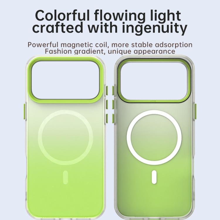 For iPhone 15 Candy Gradient Series 3 in 1 Hybrid Magnetic Phone Case