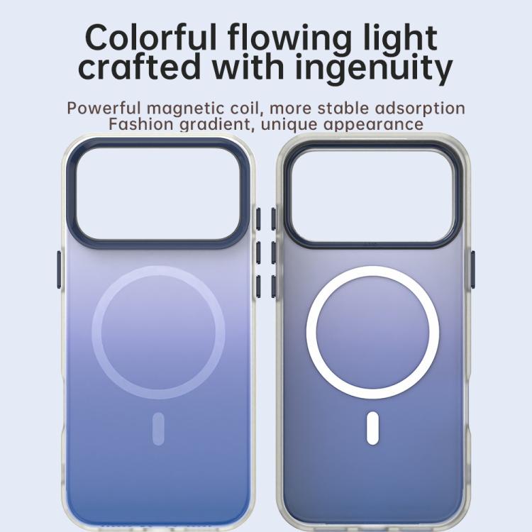 For iPhone 15 Plus Candy Gradient Series 3 in 1 Hybrid Magnetic Phone Case