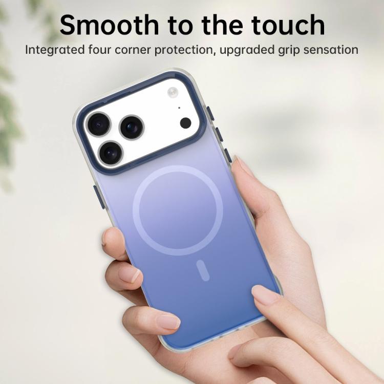 For iPhone 15 Plus Candy Gradient Series 3 in 1 Hybrid Magnetic Phone Case