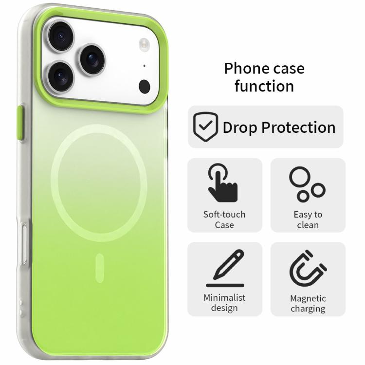 For iPhone 15 Plus Candy Gradient Series 3 in 1 Hybrid Magnetic Phone Case