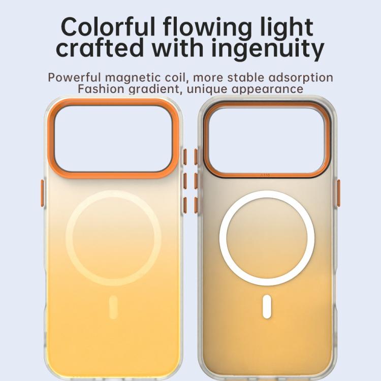 For iPhone 15 Pro Max Candy Gradient Series 3 in 1 Hybrid Magnetic Phone Case