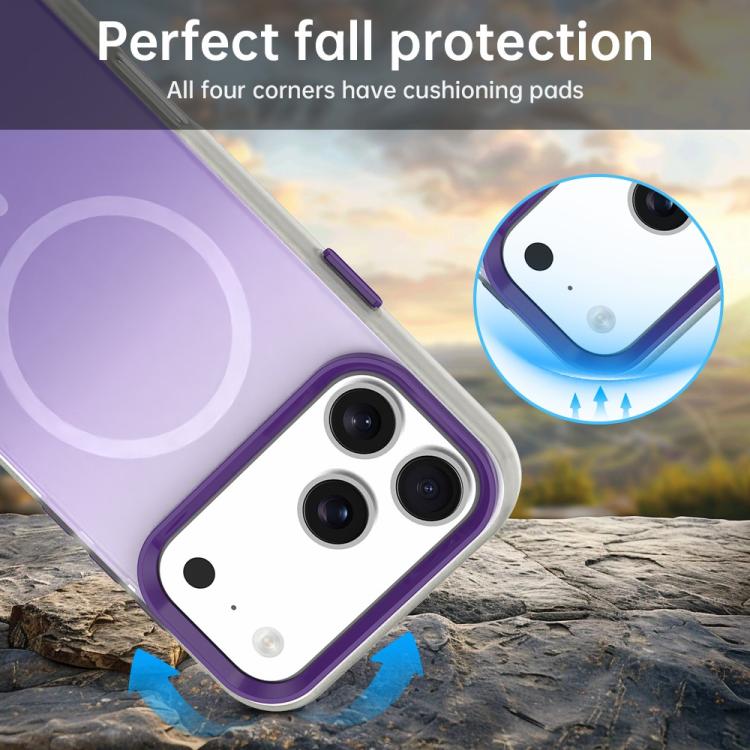 For iPhone 16 Plus Candy Gradient Series 3 in 1 Hybrid Magnetic Phone Case