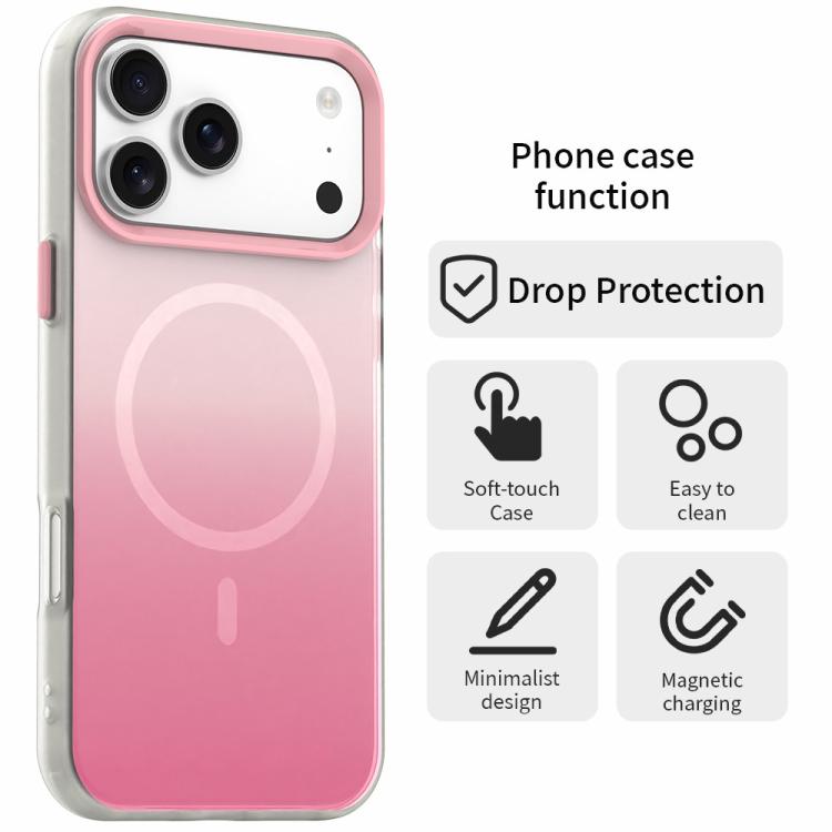 For iPhone Air Candy Gradient Series 3 in 1 Hybrid Magnetic Phone Case