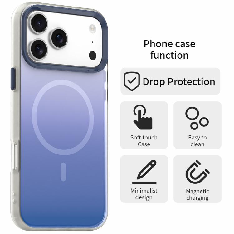 For iPhone Air Candy Gradient Series 3 in 1 Hybrid Magnetic Phone Case
