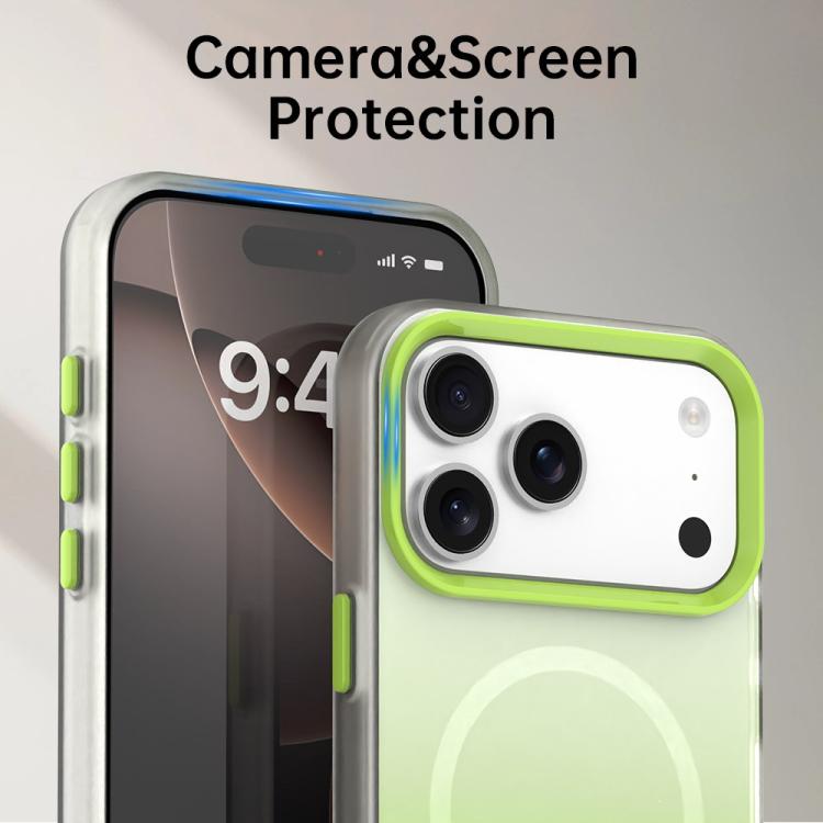 For iPhone 17 Pro Max Candy Gradient Series 3 in 1 Hybrid Magnetic Phone Case