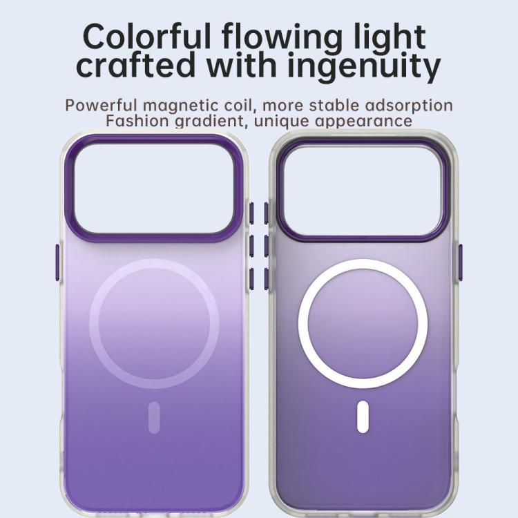 For iPhone 17 Pro Max Candy Gradient Series 3 in 1 Hybrid Magnetic Phone Case