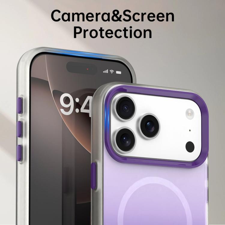 For iPhone 17 Pro Max Candy Gradient Series 3 in 1 Hybrid Magnetic Phone Case