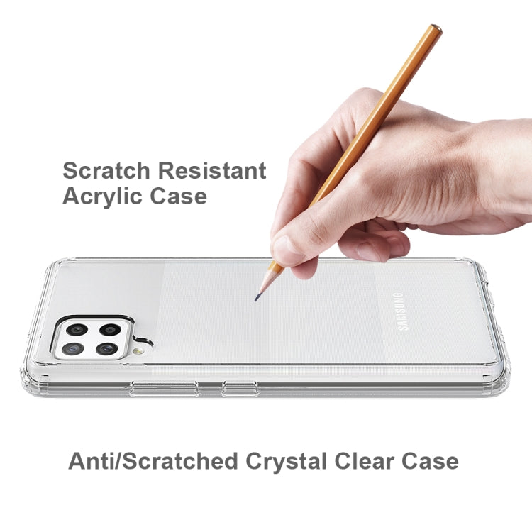 For Samsung Galaxy A42 5G Scratchproof TPU + Acrylic Protective Case(Transparent)