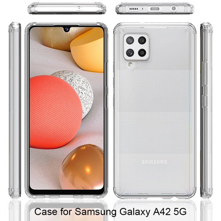 For Samsung Galaxy A42 5G Scratchproof TPU + Acrylic Protective Case(Transparent)