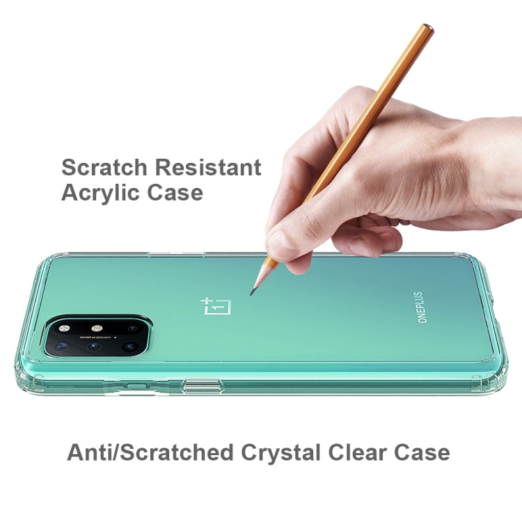 For OnePlus 8T Scratchproof TPU + Acrylic Protective Case(Transparent)