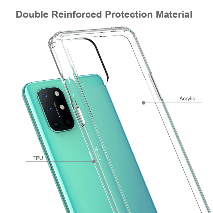For OnePlus 8T Scratchproof TPU + Acrylic Protective Case(Transparent)