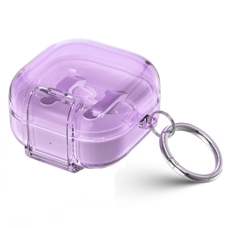 For Samsung Galaxy Buds4 / 4 Pro Starry Security Lock Earphone Case with Holder & Keyring