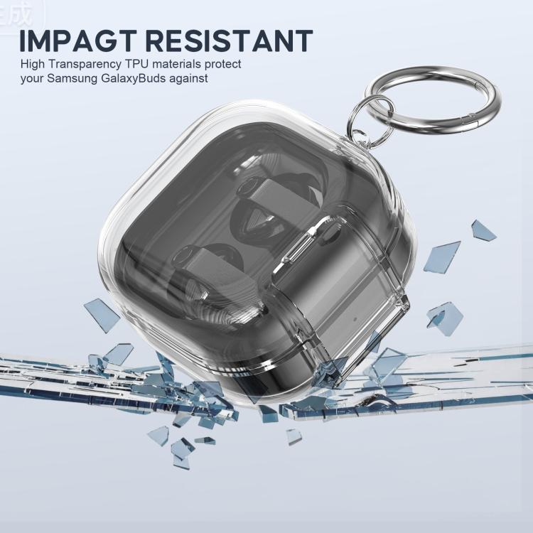 For Samsung Galaxy Buds4 / 4 Pro Starry Security Lock Earphone Case with Holder & Keyring