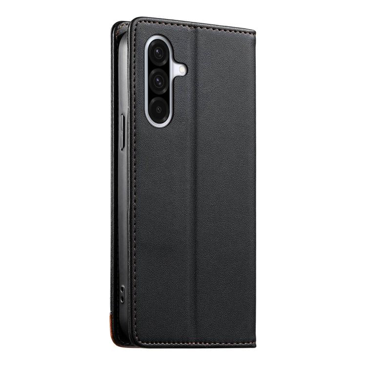 For Galaxy A37 5G Dierfeng Splicing Strong Magnetic RFID Vegan Leather Phone Case