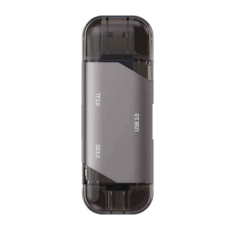5 in 1 USB3.0 Multi-functional High-speed Card Reader - Grey