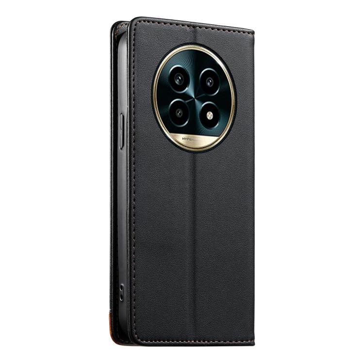 For Realme 13 Pro 5G / 13 Pro+ 5G Dierfeng Splicing Strong Magnetic RFID Vegan Leather Phone Case