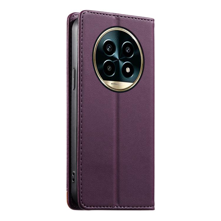 For Realme 13 Pro 5G / 13 Pro+ 5G Dierfeng Splicing Strong Magnetic RFID Vegan Leather Phone Case