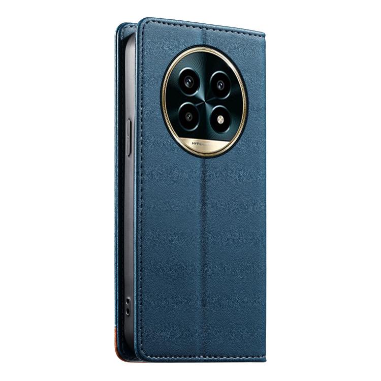For Realme 13 Pro 5G / 13 Pro+ 5G Dierfeng Splicing Strong Magnetic RFID Vegan Leather Phone Case