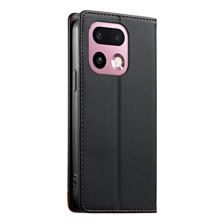 For Realme 16 Pro+ 5G Dierfeng Splicing Strong Magnetic RFID Vegan Leather Phone Case