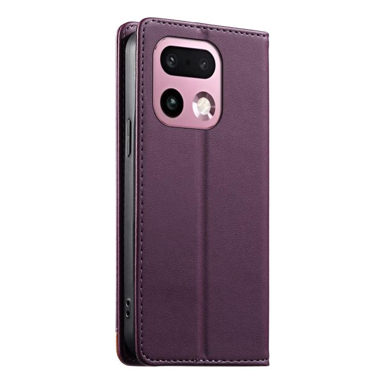 For Realme 16 Pro+ 5G Dierfeng Splicing Strong Magnetic RFID Vegan Leather Phone Case