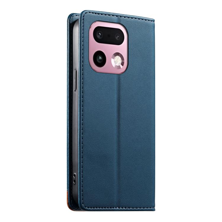 For Realme 16 Pro+ 5G Dierfeng Splicing Strong Magnetic RFID Vegan Leather Phone Case