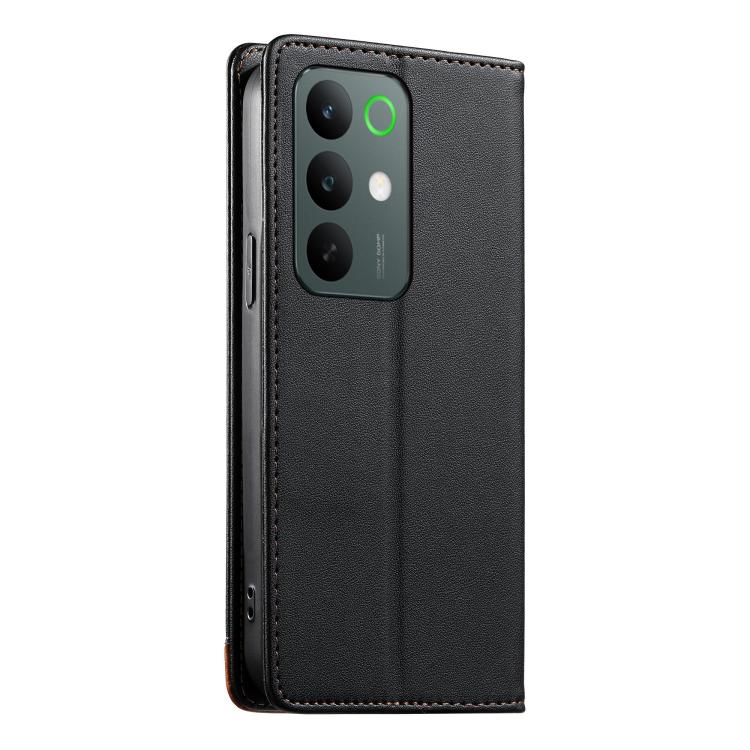 For Realme C85 5G / 15x 5G Dierfeng Splicing Strong Magnetic RFID Vegan Leather Phone Case