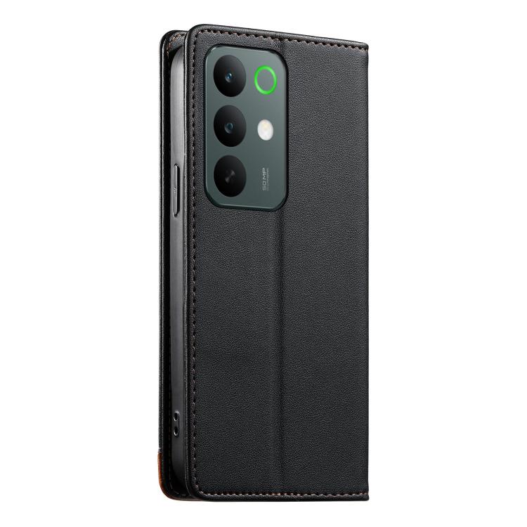 For Realme C85 Pro 4G Dierfeng Splicing Strong Magnetic RFID Vegan Leather Phone Case