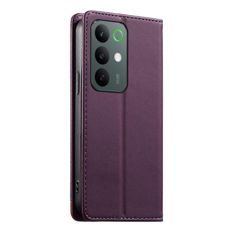 For Realme C85 Pro 4G Dierfeng Splicing Strong Magnetic RFID Vegan Leather Phone Case
