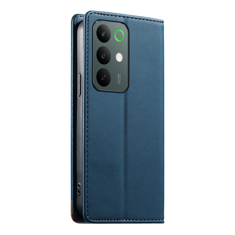 For Realme C85 Pro 4G Dierfeng Splicing Strong Magnetic RFID Vegan Leather Phone Case