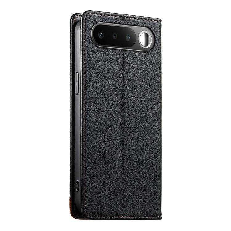 For Realme 16 5G Dierfeng Splicing Strong Magnetic RFID Vegan Leather Phone Case