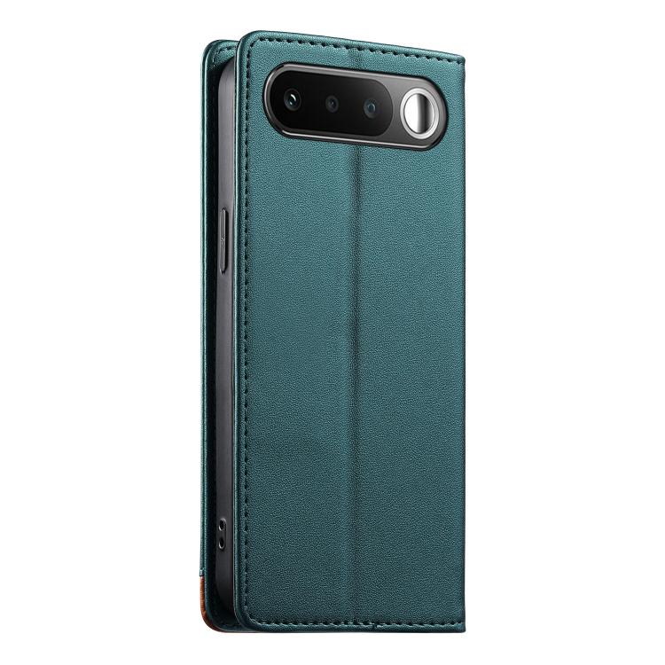 For Realme 16 5G Dierfeng Splicing Strong Magnetic RFID Vegan Leather Phone Case