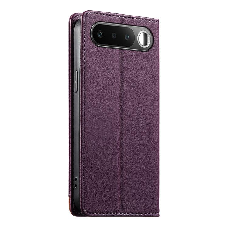 For Realme 16 5G Dierfeng Splicing Strong Magnetic RFID Vegan Leather Phone Case