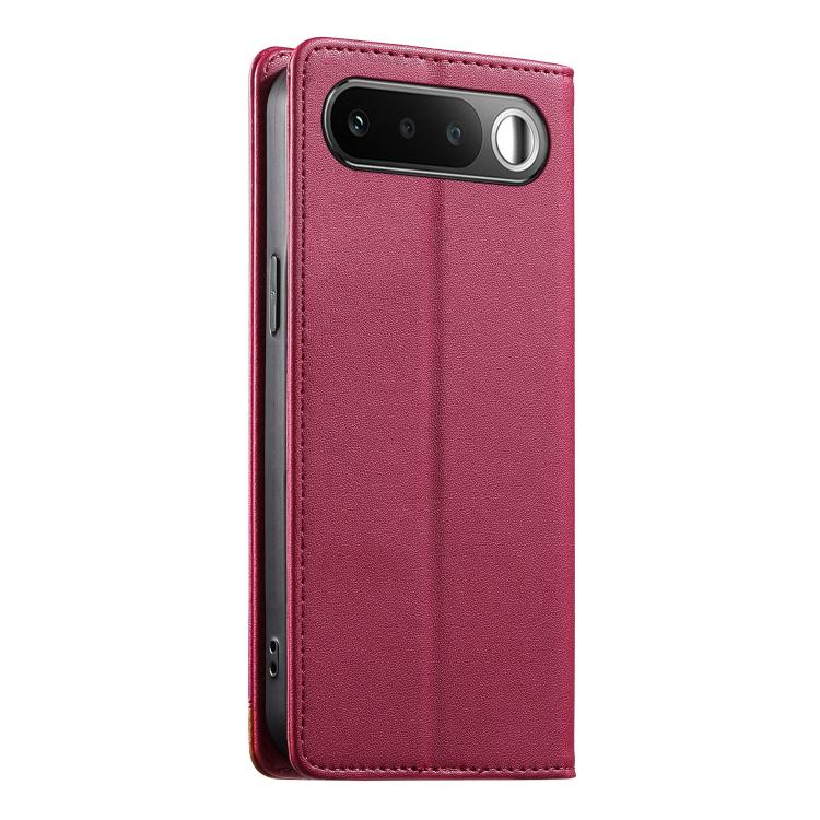 For Realme 16 5G Dierfeng Splicing Strong Magnetic RFID Vegan Leather Phone Case