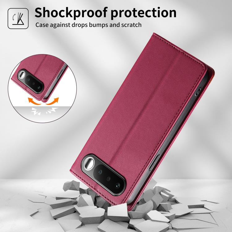 For Realme 16 5G Dierfeng Splicing Strong Magnetic RFID Vegan Leather Phone Case