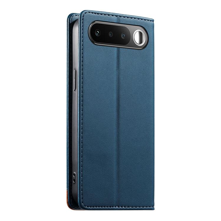 For Realme 16 5G Dierfeng Splicing Strong Magnetic RFID Vegan Leather Phone Case