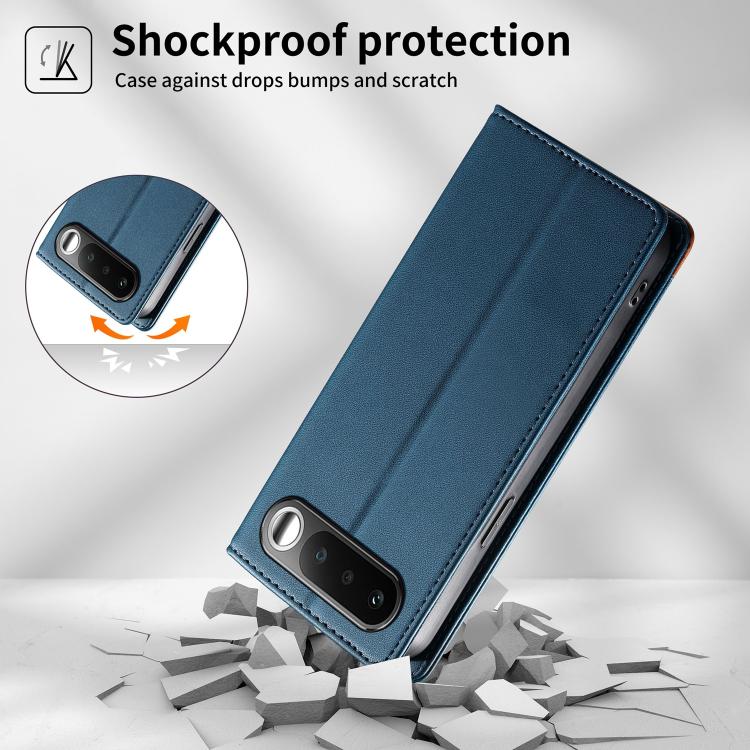 For Realme 16 5G Dierfeng Splicing Strong Magnetic RFID Vegan Leather Phone Case