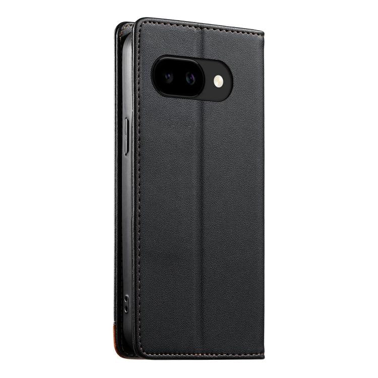 For Google Pixel 10a Dierfeng Splicing Strong Magnetic RFID Vegan Leather Phone Case