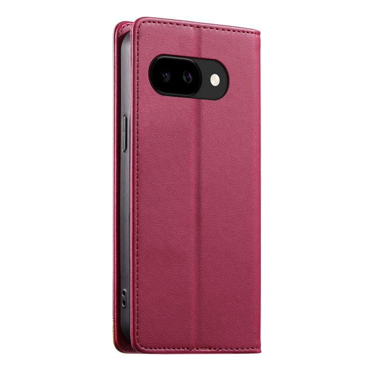 For Google Pixel 10a Dierfeng Splicing Strong Magnetic RFID Vegan Leather Phone Case