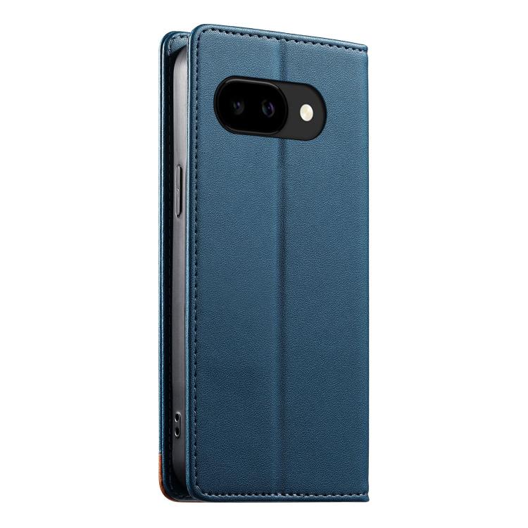 For Google Pixel 10a Dierfeng Splicing Strong Magnetic RFID Vegan Leather Phone Case