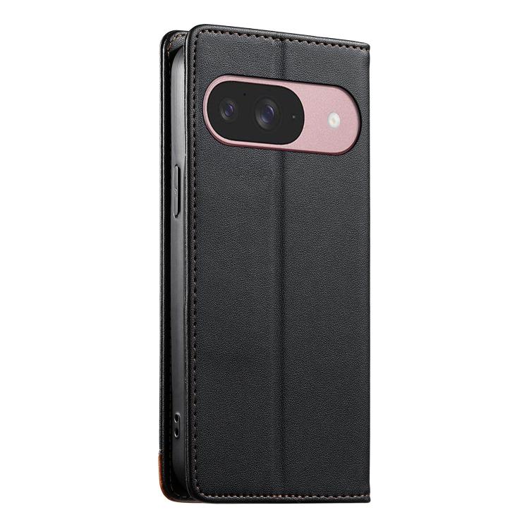 For Google Pixel 10 / 10 Pro / Pixel 9 / 9 Pro Dierfeng Splicing Strong Magnetic RFID Vegan Leather Phone Case