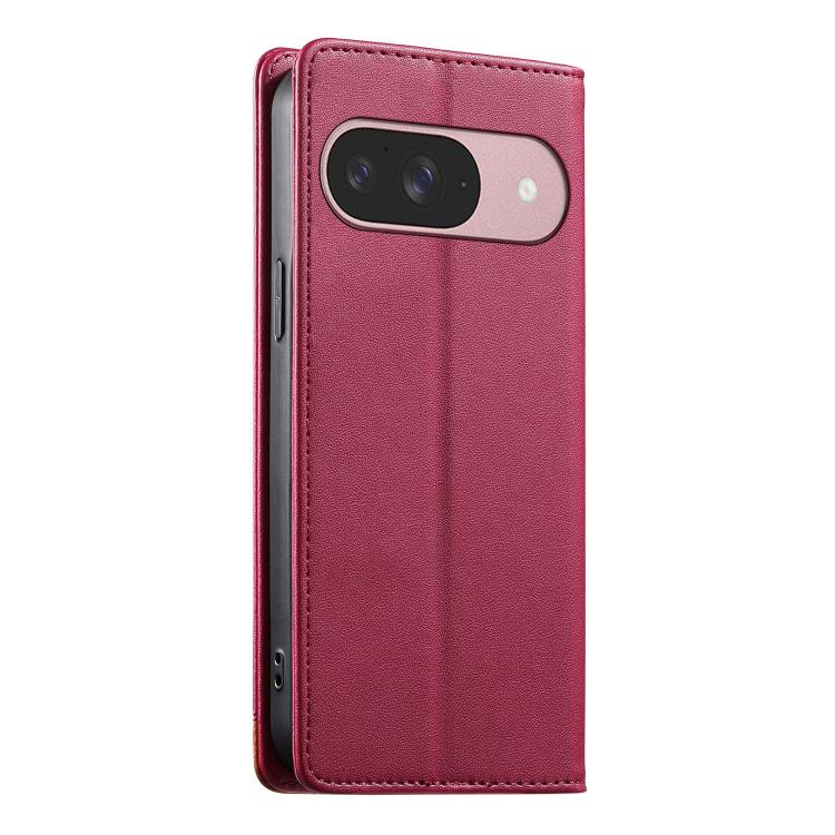 For Google Pixel 10 / 10 Pro / Pixel 9 / 9 Pro Dierfeng Splicing Strong Magnetic RFID Vegan Leather Phone Case