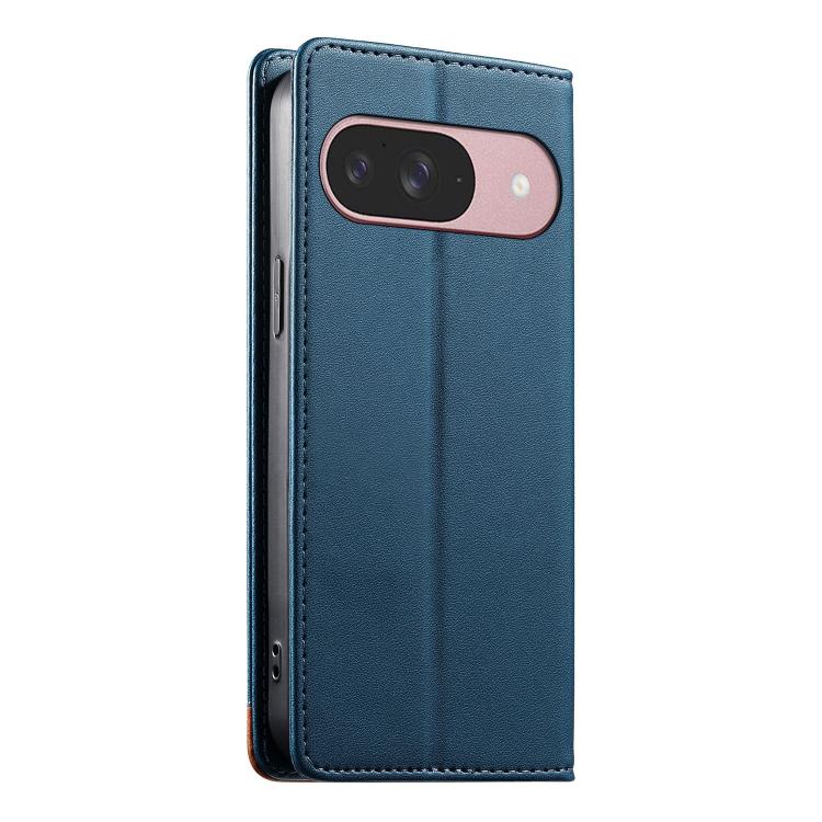 For Google Pixel 10 / 10 Pro / Pixel 9 / 9 Pro Dierfeng Splicing Strong Magnetic RFID Vegan Leather Phone Case