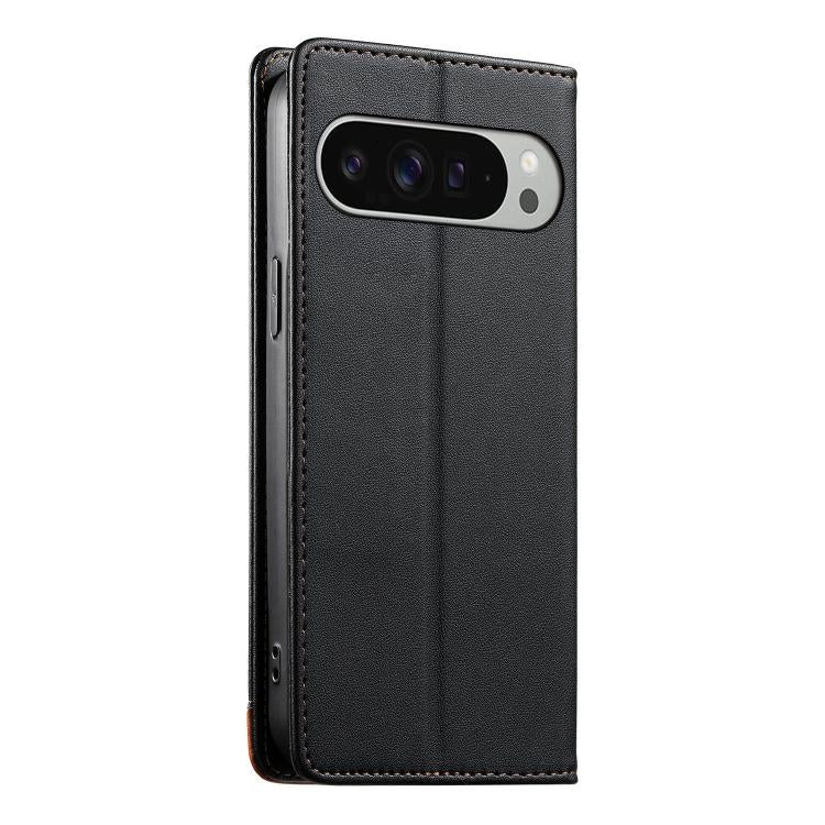 For Google Pixel 10 Pro XL / Pixel 9 Pro XL Dierfeng Splicing Strong Magnetic RFID Vegan Leather Phone Case