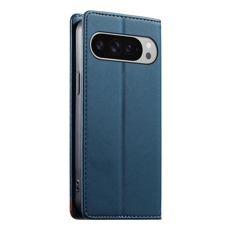 For Google Pixel 10 Pro XL / Pixel 9 Pro XL Dierfeng Splicing Strong Magnetic RFID Vegan Leather Phone Case