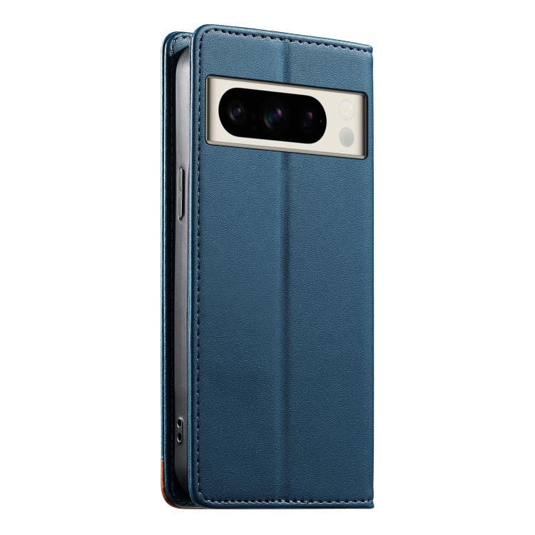 For Google Pixel 8 Pro Dierfeng Splicing Strong Magnetic RFID Vegan Leather Phone Case