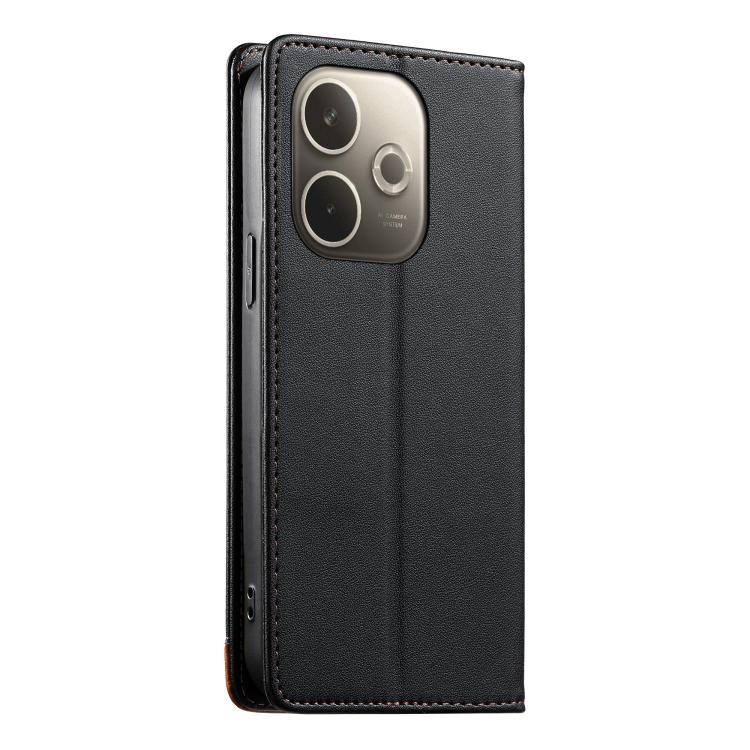 For OPPO A5 Pro 5G Global Dierfeng Splicing Strong Magnetic RFID Vegan Leather Phone Case