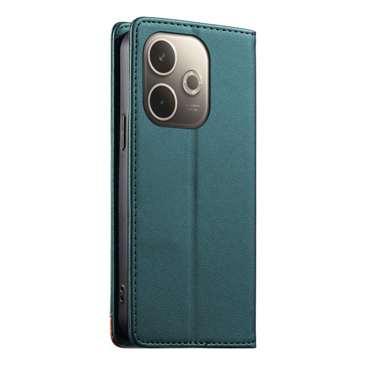 For OPPO A5 Pro 5G Global Dierfeng Splicing Strong Magnetic RFID Vegan Leather Phone Case