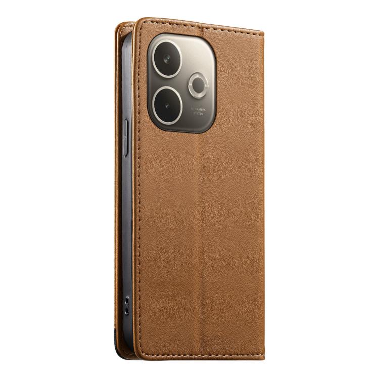 For OPPO A5 Pro 5G Global Dierfeng Splicing Strong Magnetic RFID Vegan Leather Phone Case
