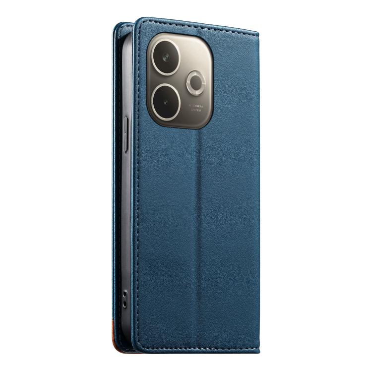 For OPPO A5 Pro 5G Global Dierfeng Splicing Strong Magnetic RFID Vegan Leather Phone Case