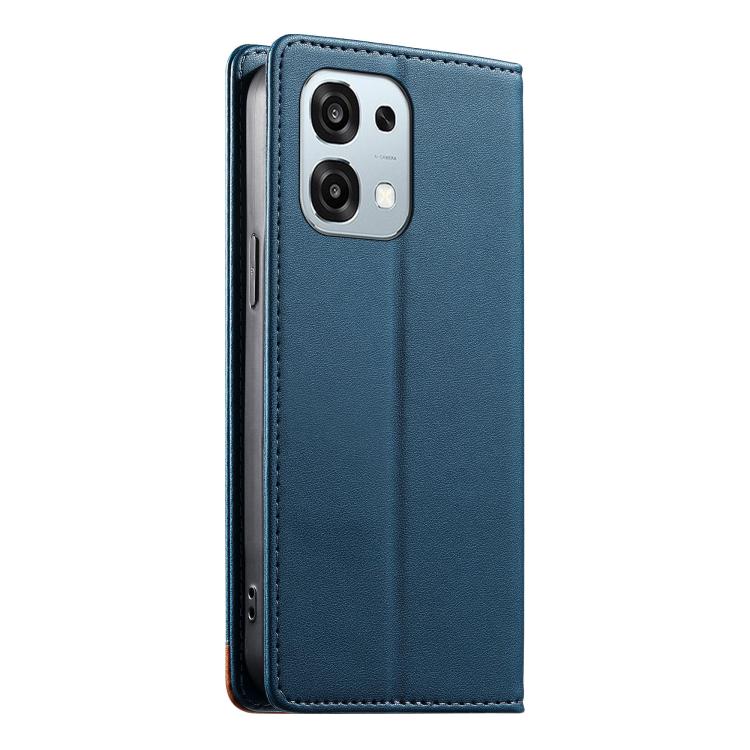 For OPPO A6 Pro 5G / 4G Global Dierfeng Splicing Strong Magnetic RFID Vegan Leather Phone Case